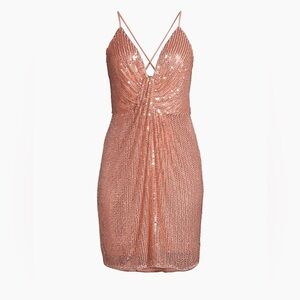 NWT Liv Foster
Draped Beaded Sequin Minidress size 4